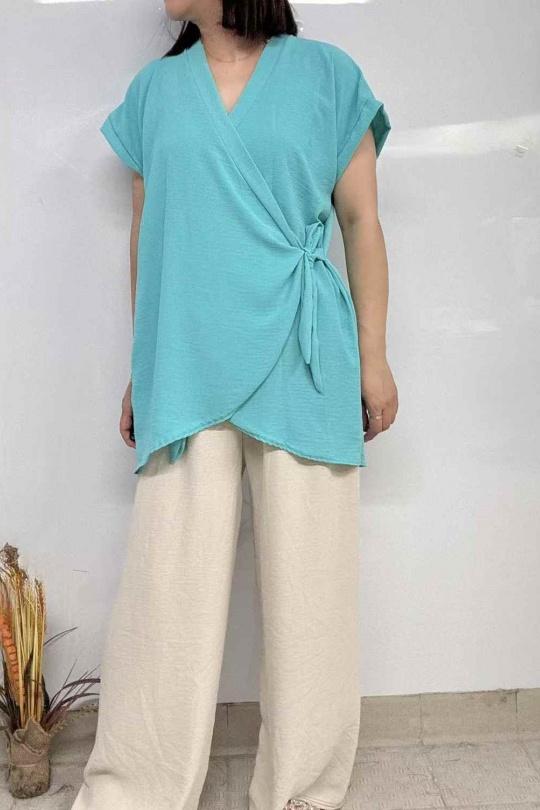 Tuniques Femme Turquoise imod IM606 Efashion Paris