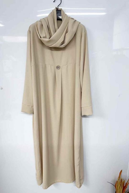 Abaya Femme Mauve imod IM623 Efashion Paris