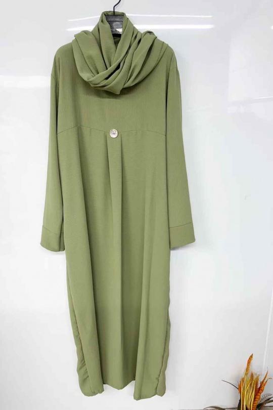 Abaya Femme Mauve imod IM623 Efashion Paris