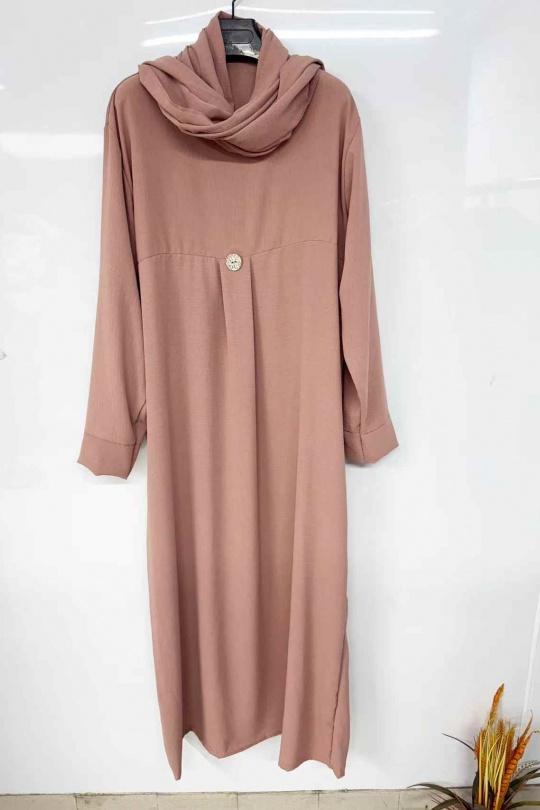 Abaya Femme Mauve imod IM623 Efashion Paris