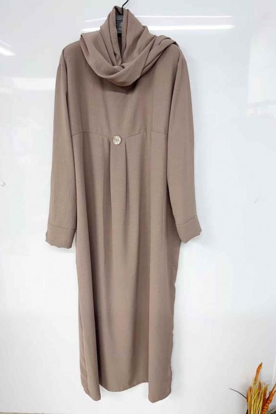 Abaya Femme Mauve imod IM623 Efashion Paris