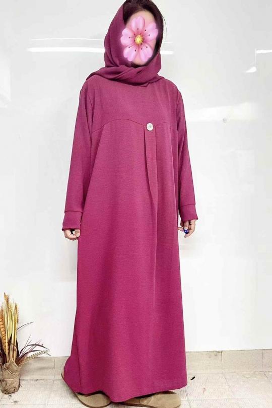 Abaya Femme Mauve imod IM623 Efashion Paris