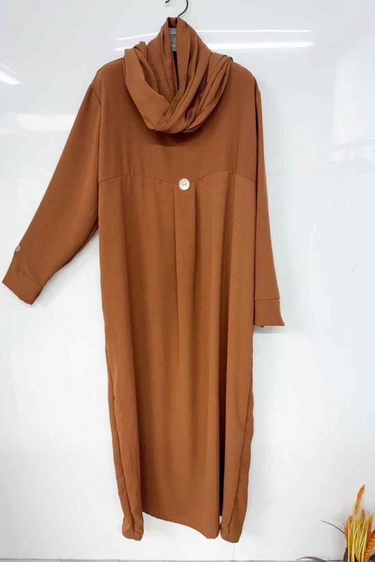 Abaya Femme Mauve imod IM623 Efashion Paris