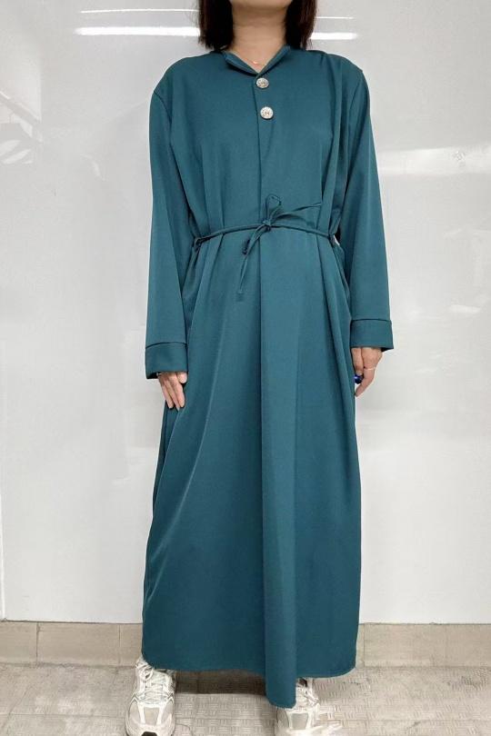 Abaya Femme Bleu canard imod IM775 Efashion Paris