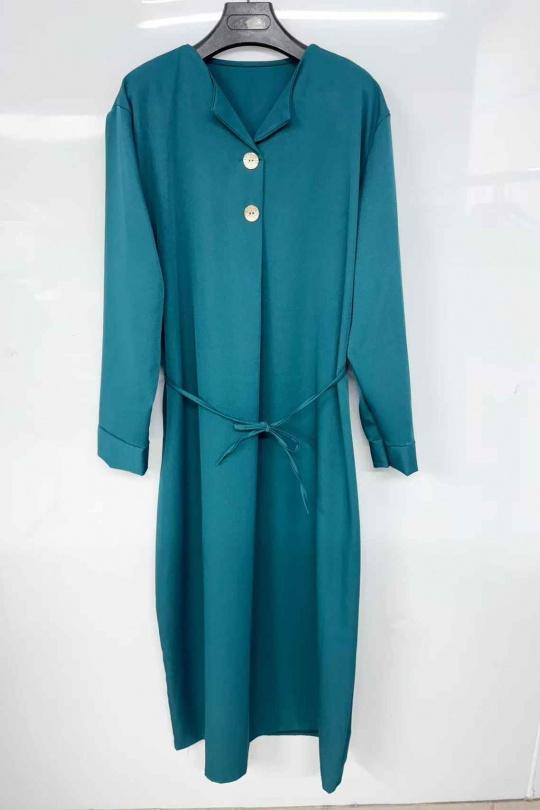 Abaya Femme Bleu canard imod IM775 Efashion Paris