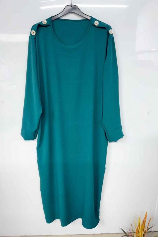 Robes longues Femme Bleu canard imod IM935 Efashion Paris