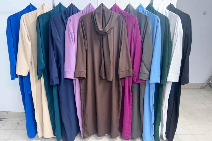 Abaya Femme Marron imod IM937 Efashion Paris