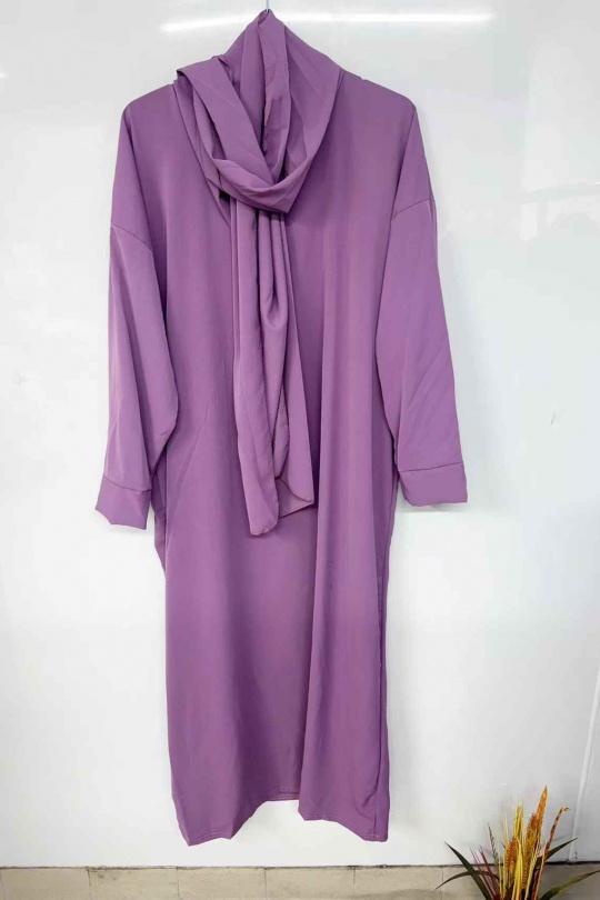 Abaya Femme Marron imod IM937 Efashion Paris