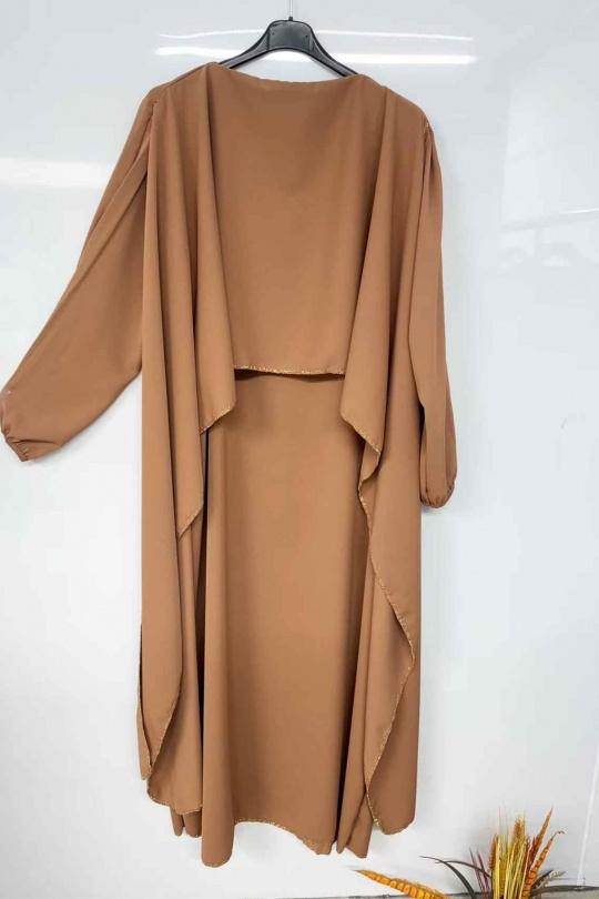 Abaya Femme Noir imod IM959 Efashion Paris