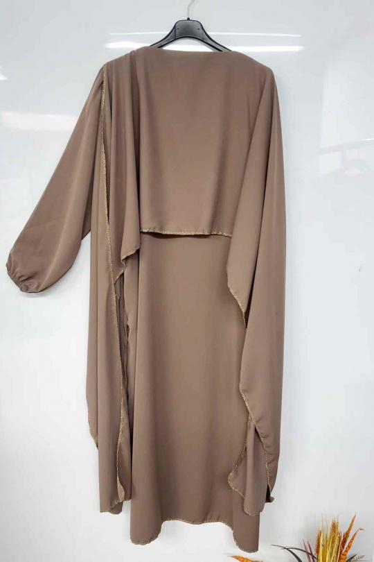 Abaya Femme Noir imod IM959 Efashion Paris