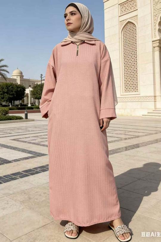 Abaya Femme Rose imod IM967 Efashion Paris