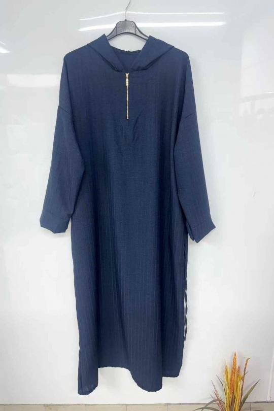 Abaya Femme Bleu jean imod IM968 Efashion Paris