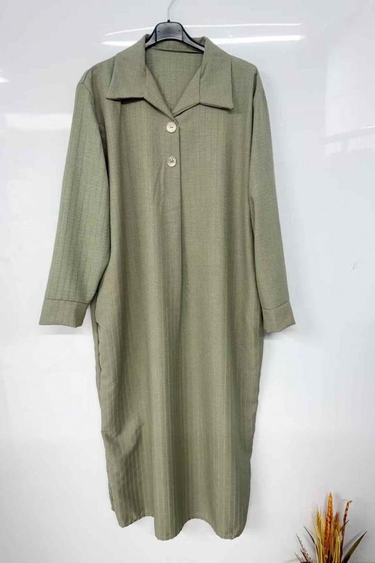Abaya Femme Kaki imod IM970 Efashion Paris