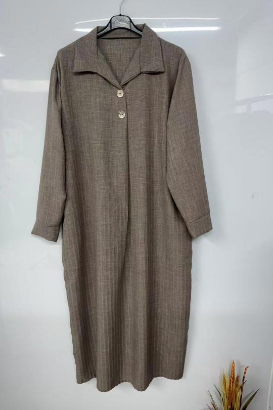 Abaya Femme Kaki imod IM970 Efashion Paris