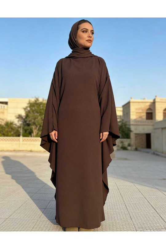 Abaya Femme Marron imod IM979 Efashion Paris