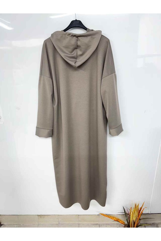 Abaya Femme Taupe imod IM980 Efashion Paris