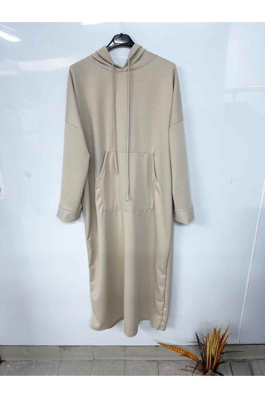Abaya Femme Taupe imod IM980 Efashion Paris