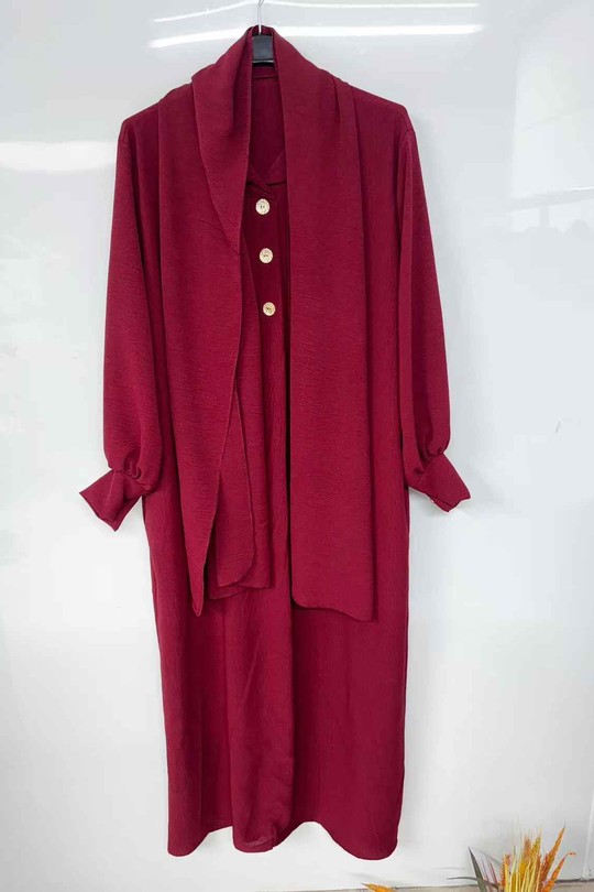 Abaya Femme Kaki imod IM985 Efashion Paris