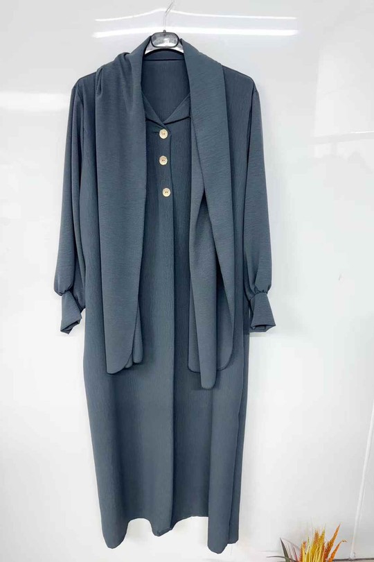 Abaya Femme Kaki imod IM985 Efashion Paris