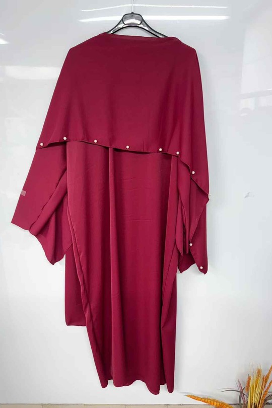 Abaya Femme Bordeaux imod IM992 Efashion Paris