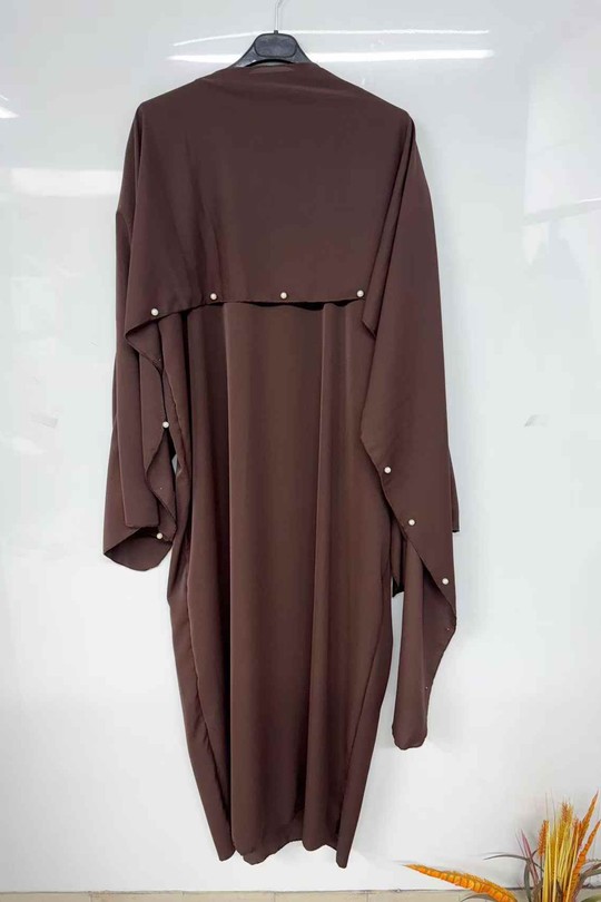 Abaya Femme Bordeaux imod IM992 Efashion Paris