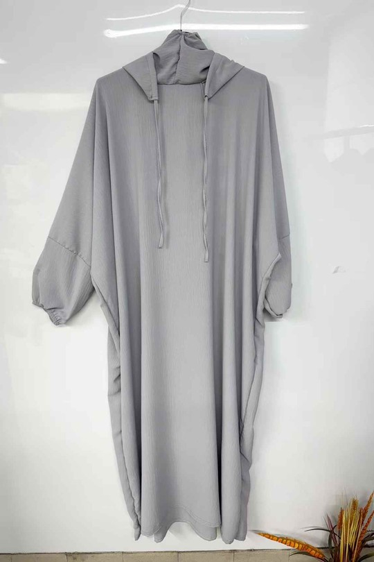 Abaya Femme Gris clair imod IM993 Efashion Paris