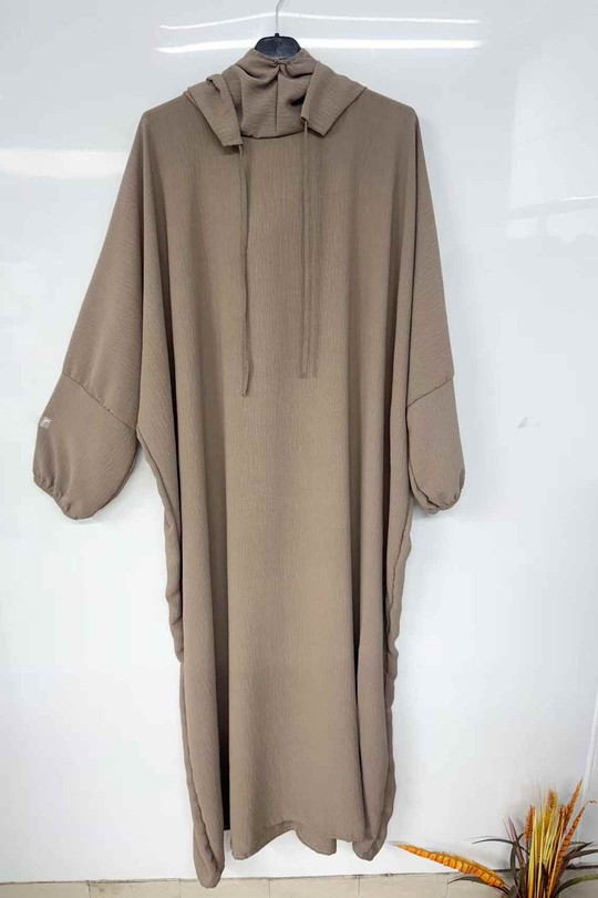 Abaya Femme Gris clair imod IM993 Efashion Paris