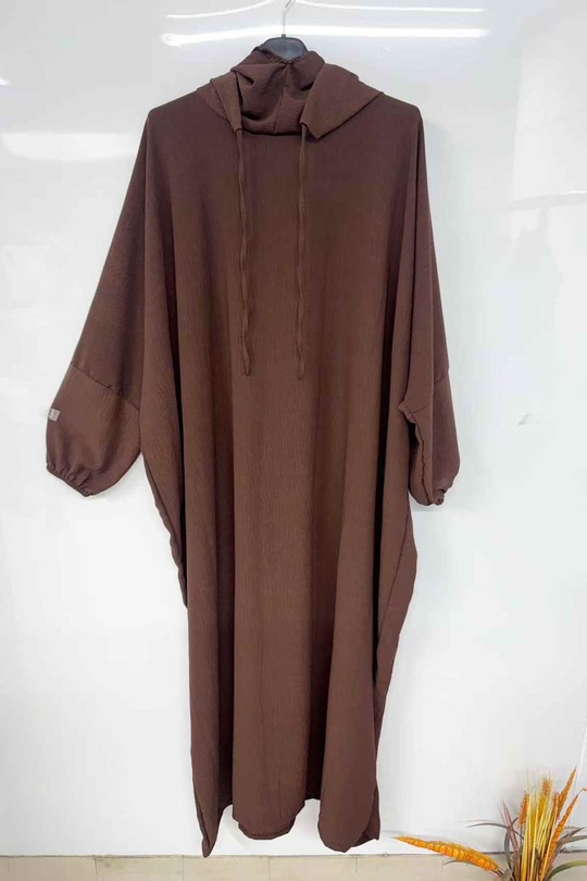 Abaya Femme Gris clair imod IM993 Efashion Paris