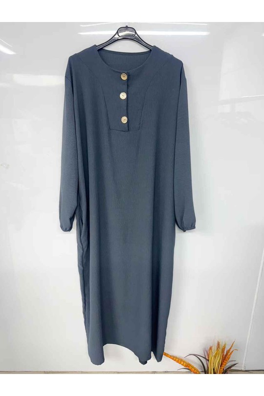 Abaya Femme Bleu jean imod IM998 Efashion Paris