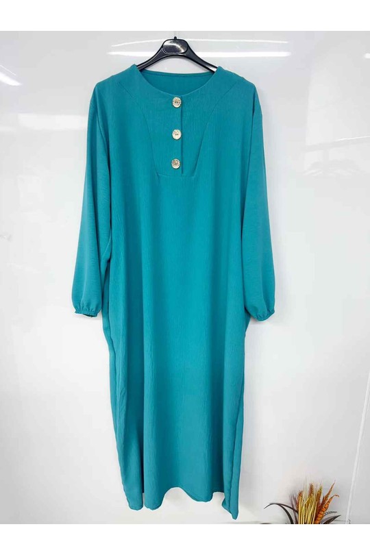 Abaya Femme Bleu jean imod IM998 Efashion Paris