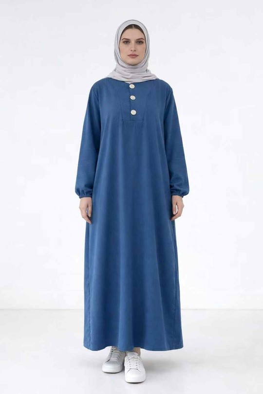 Abaya Femme Bleu jean imod IM998 Efashion Paris