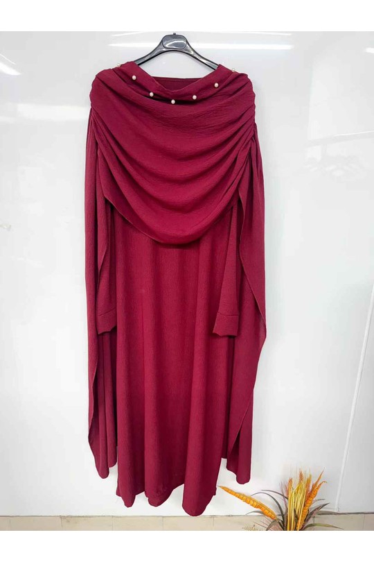 Abaya Femme Bordeaux imod IM999 Efashion Paris
