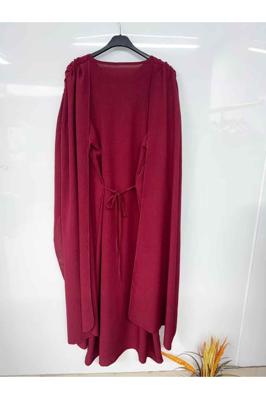 Abaya Femme Bordeaux imod IM999 Efashion Paris