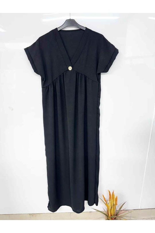 Abiti maxi Donna Black imod IM1026 Efashion Paris