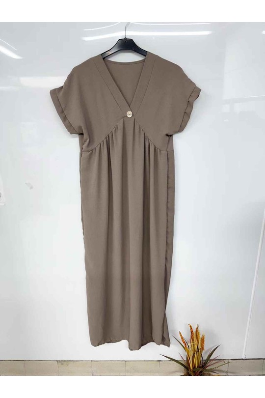 Abiti maxi Donna Black imod IM1026 Efashion Paris