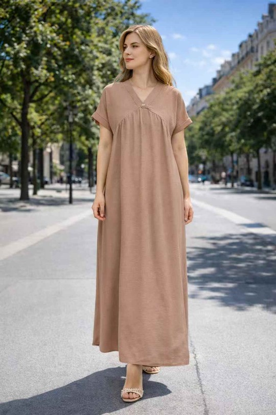 Abiti maxi Donna Black imod IM1026 Efashion Paris