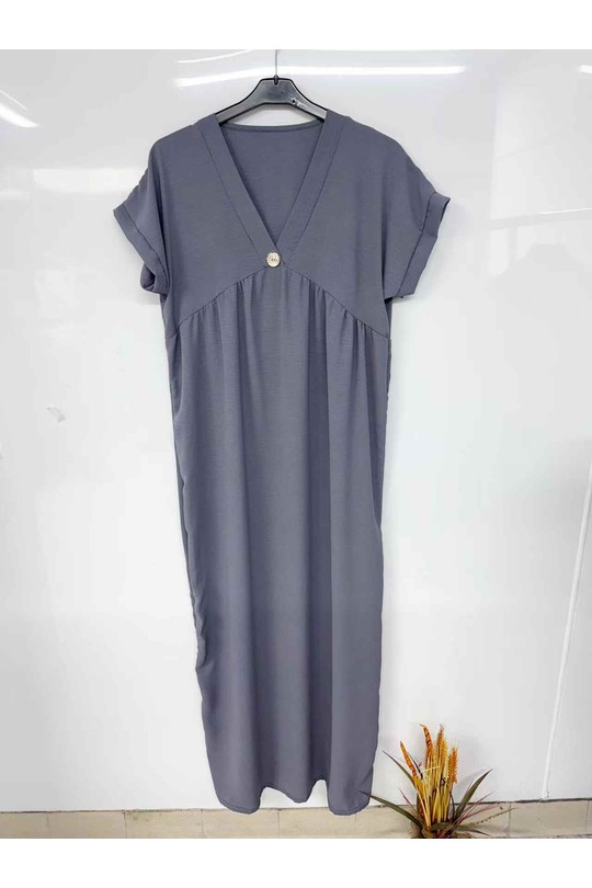 Abiti maxi Donna Black imod IM1026 Efashion Paris