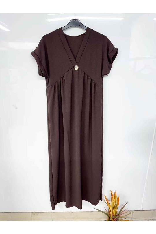 Abiti maxi Donna Black imod IM1026 Efashion Paris