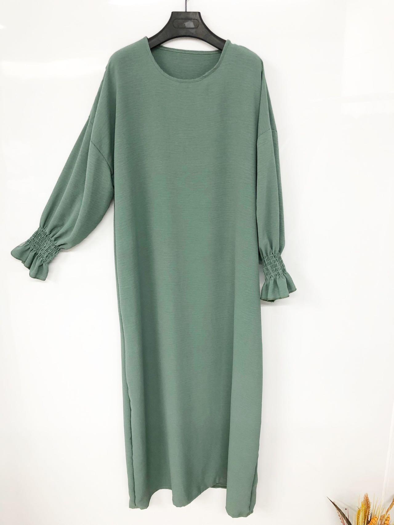 Abaya Femme Vert clair imod IM57-JAZZ #c Efashion Paris