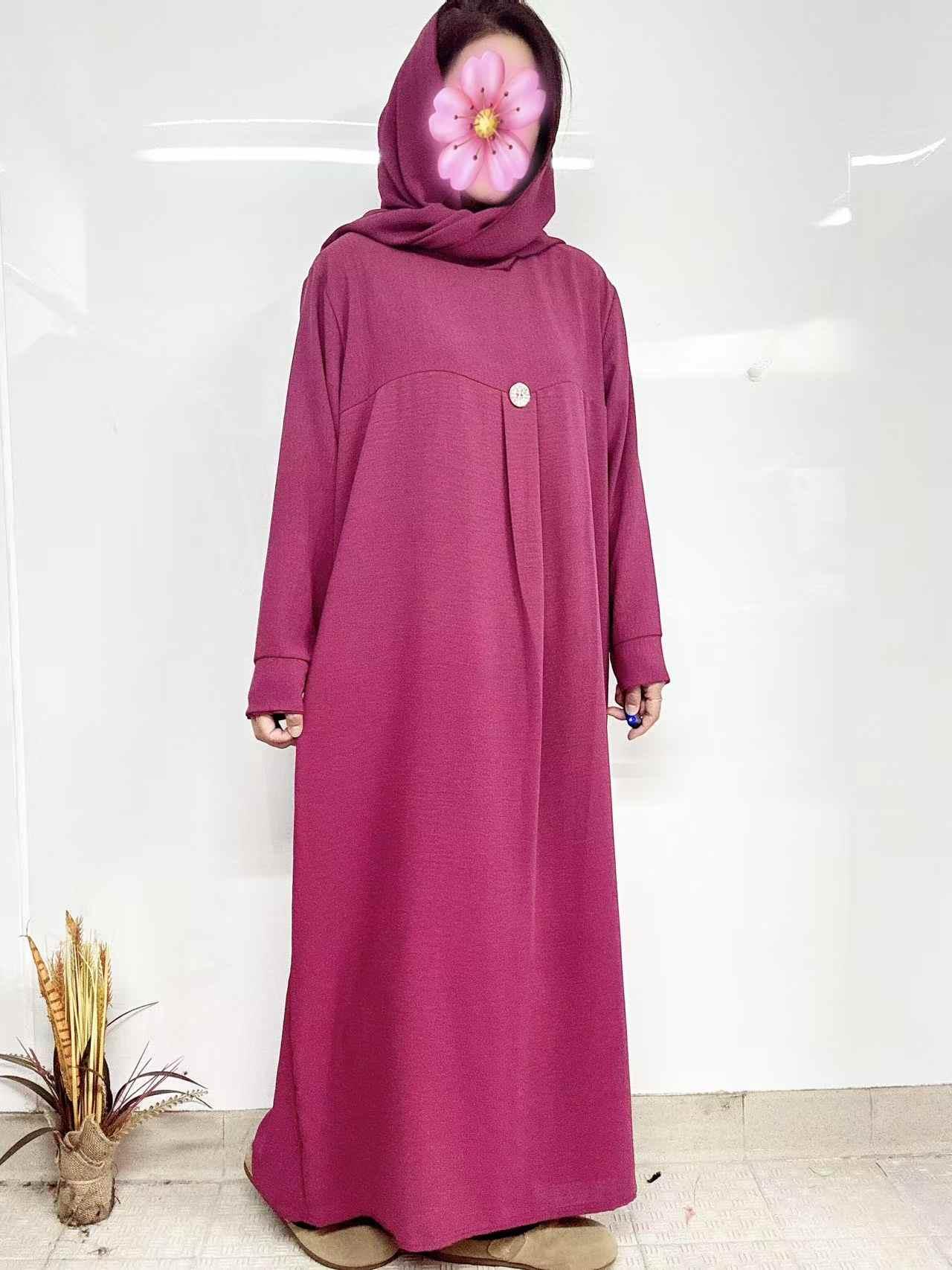 Abaya Femme Mauve imod IM623 #c Efashion Paris