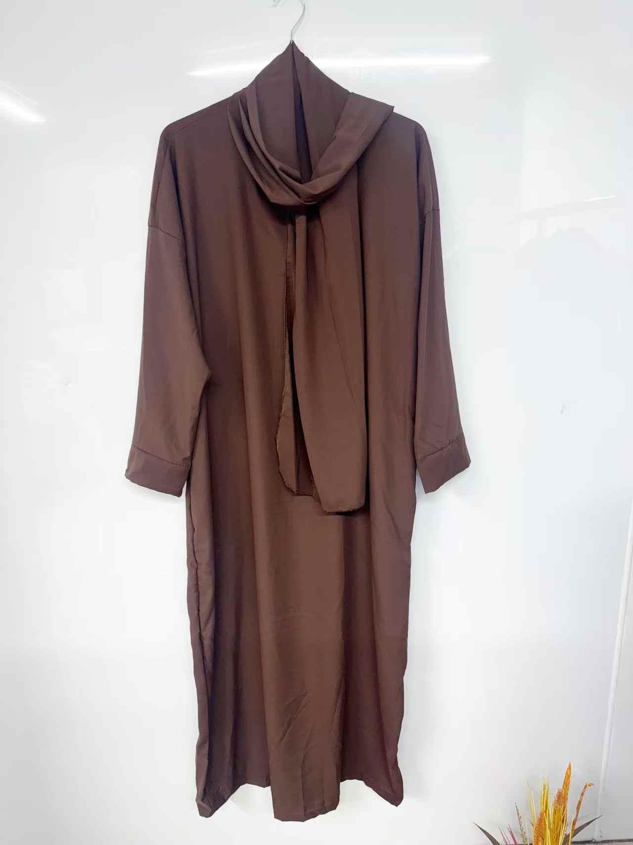 Abaya Femme Marron imod IM937 #c Efashion Paris