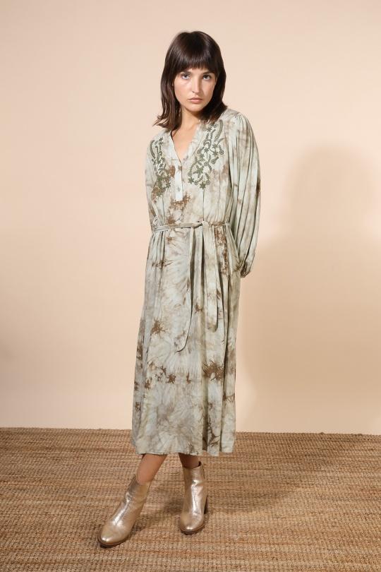 Vestidos largos Mujer Khaki Cherry Paris ME6019 Efashion Paris