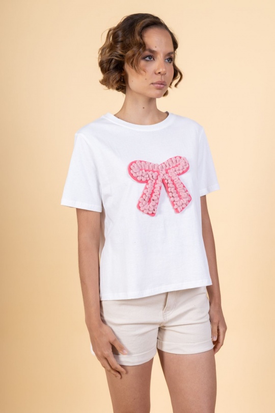 T-shirts Women White Cherry Paris IXJ25205 Efashion Paris