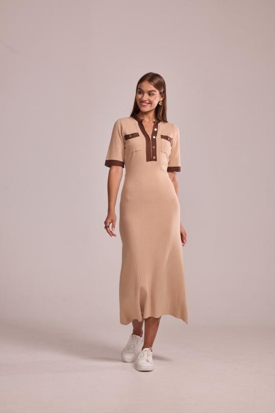 Abiti maxi Donna Taupe Cherry Paris IH25704 Efashion Paris