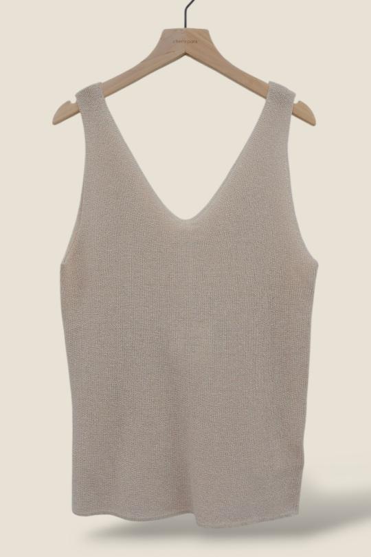 Débardeurs Femme Ecru Cherry Paris IH25760 Efashion Paris