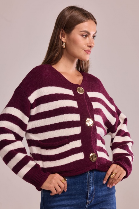 Gilets Femme Bordeaux Cherry Paris IS25688 Efashion Paris