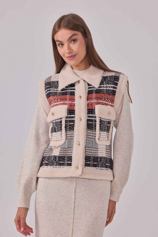 Gilets Femme Noir Cherry Paris IS25714 Efashion Paris
