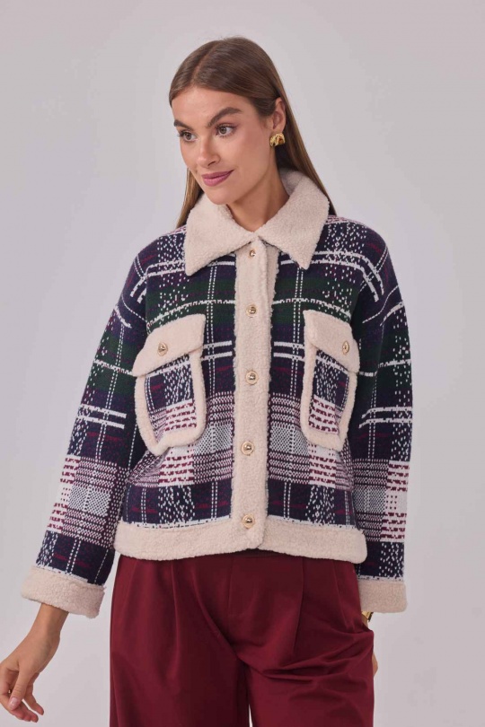 Cardigans Women Navy blue Cherry Paris IS25715 Efashion Paris