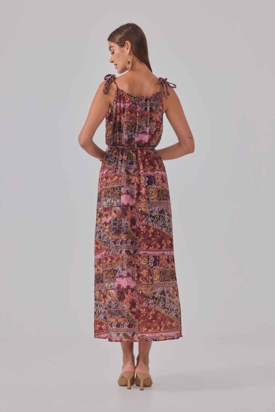 Robes longues Femme Bordeaux Cherry Paris IXJ25757 Efashion Paris
