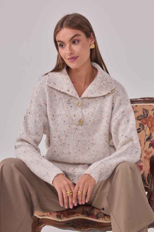 Pulls Femme Ecru Cherry Paris IY25724 Efashion Paris